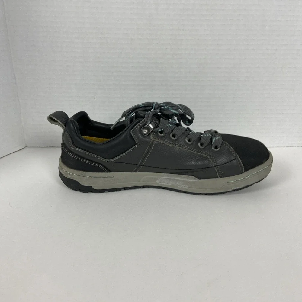 Caterpillar CAT Brode Steel Toe Work Shoe Womens 7 P90266 Gray Leather Durable